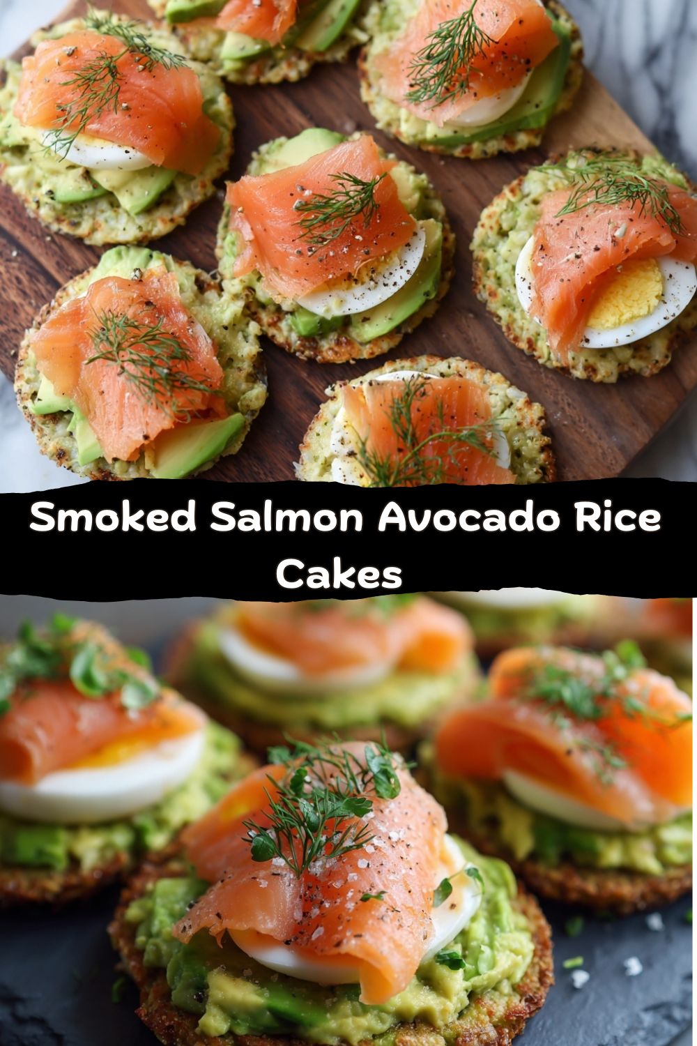 Smoked Salmon and Avocado Rice Cakes