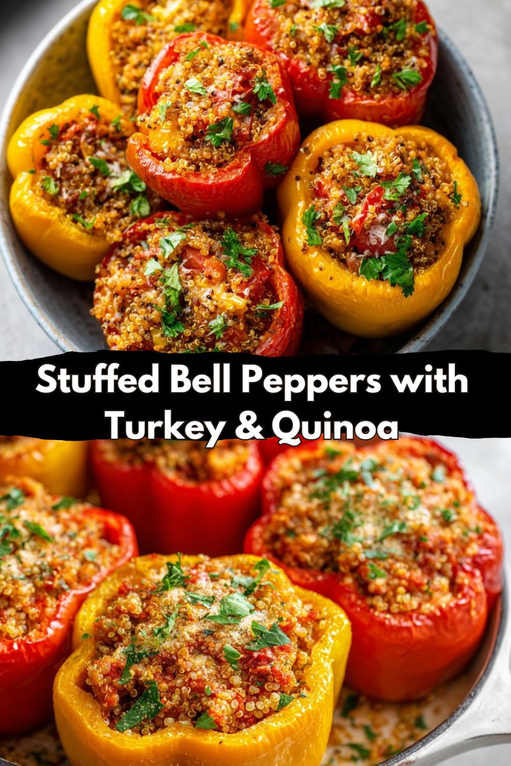 Stuffed Bell Peppers with Turkey and Quinoa