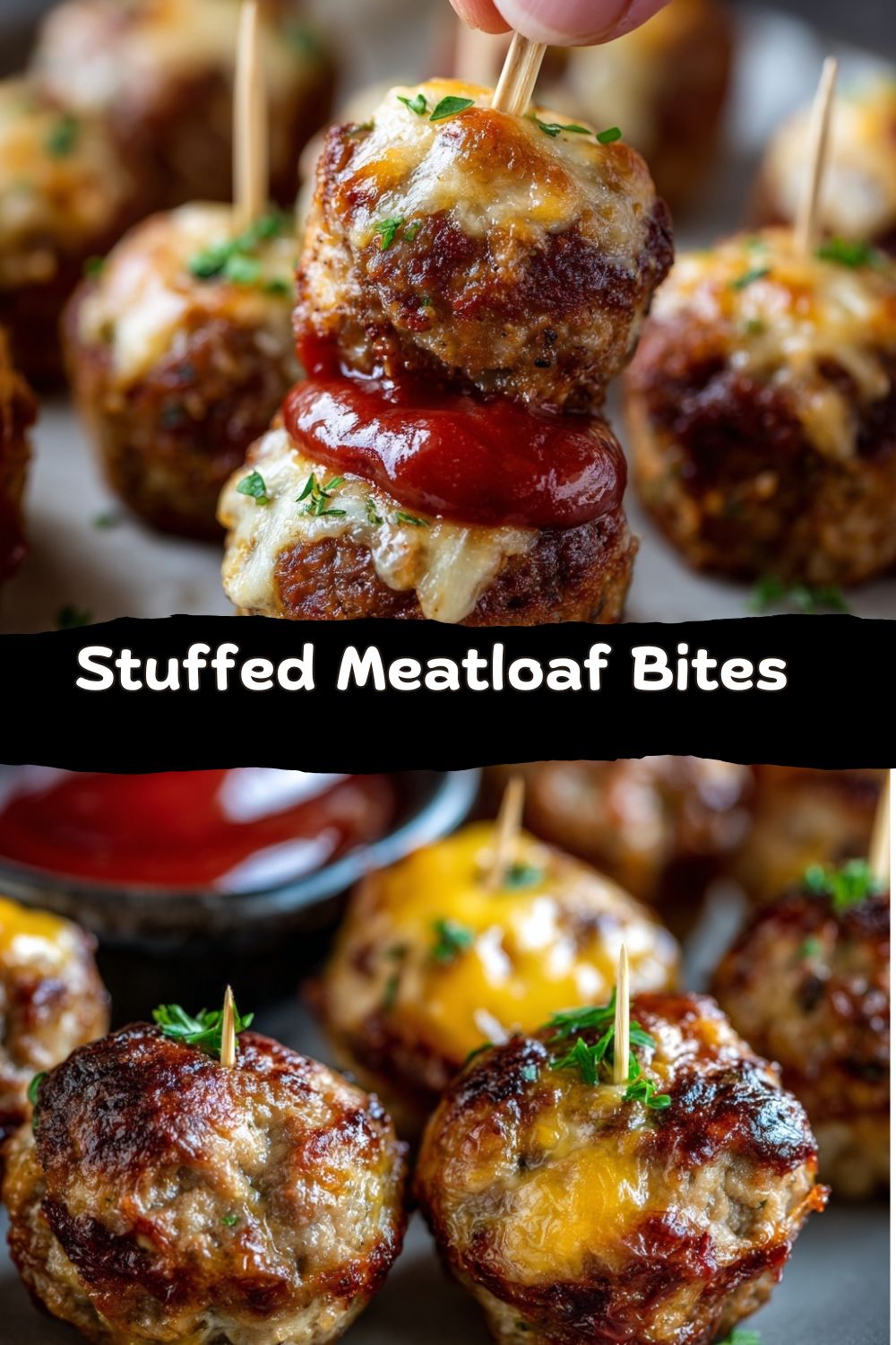 Stuffed Meatloaf Bites