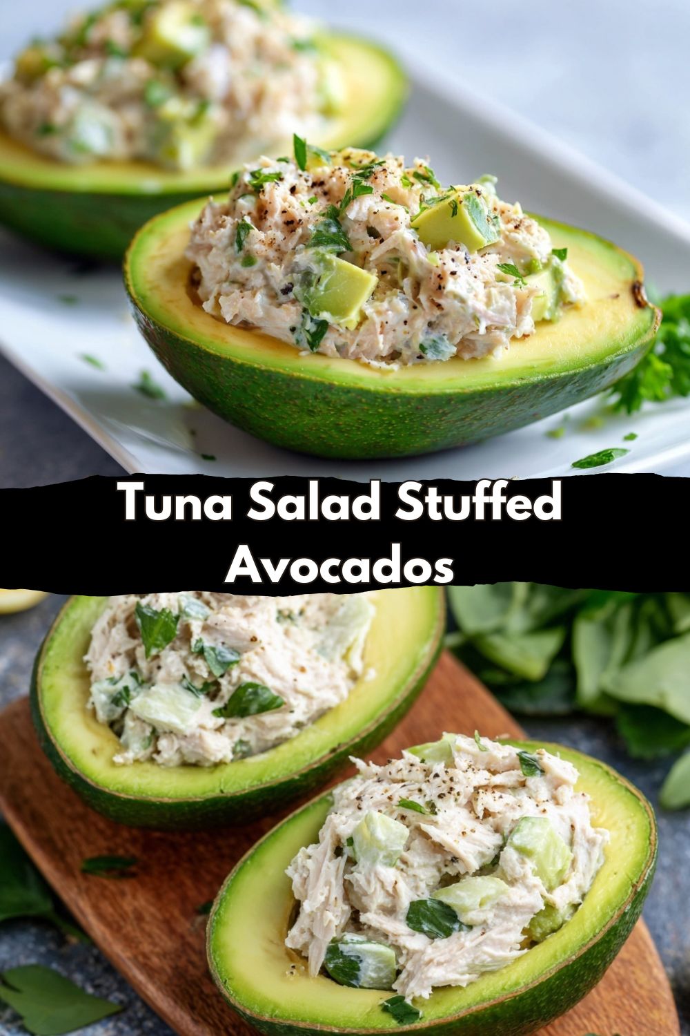 Tuna Salad Stuffed Avocados