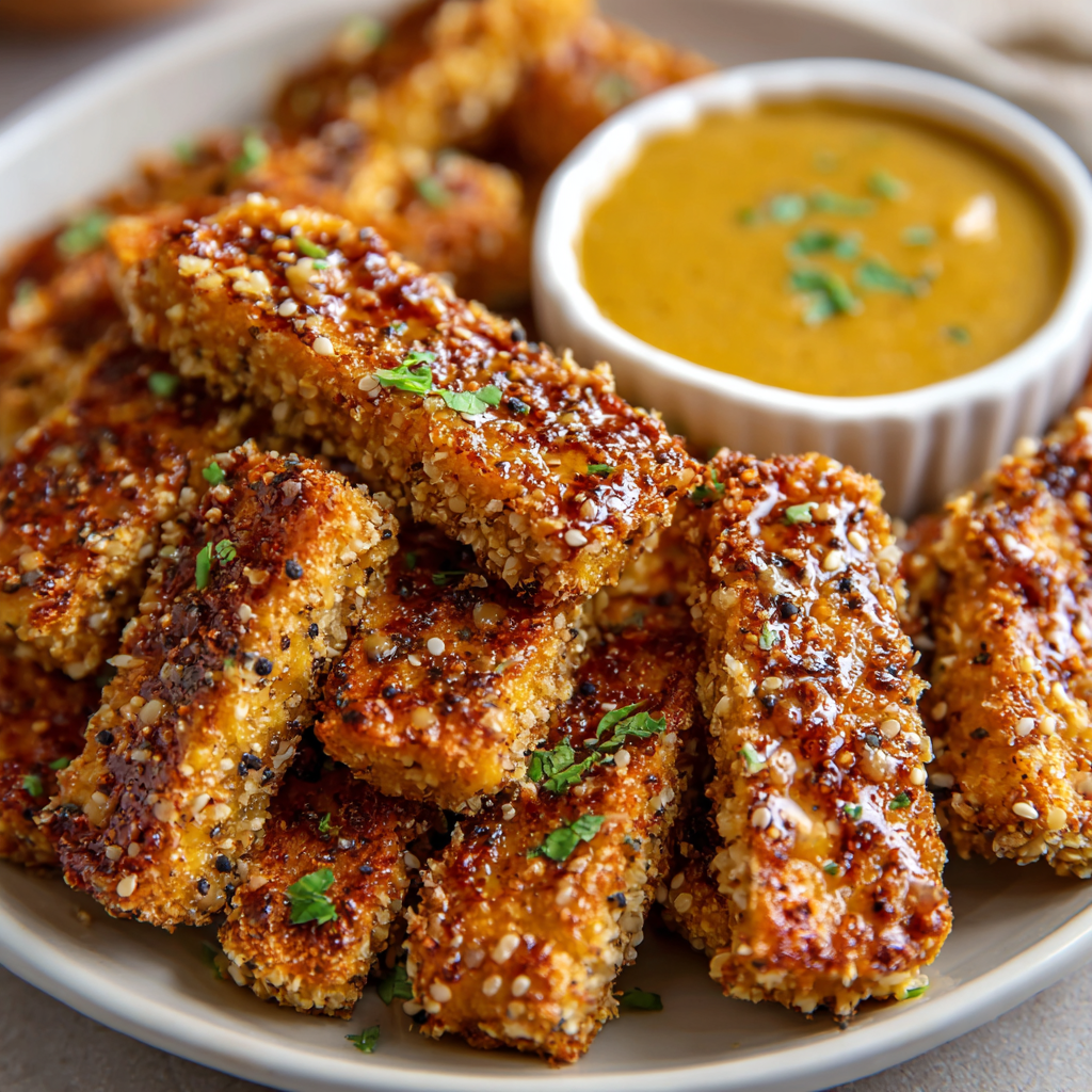 Crispy Honey Mustard Tofu Tenders