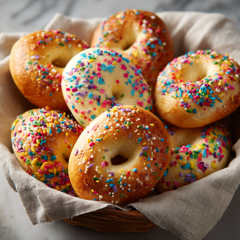 Easter Egg Shaped Bagels Recipe