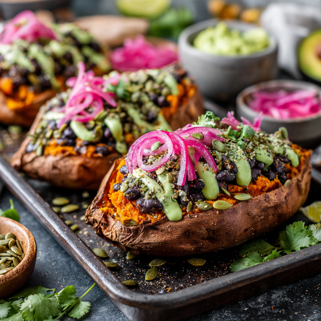 Loaded Stuffed Sweet Potatoes