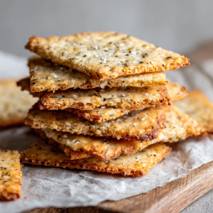 5-Ingredient Almond Flour Crackers