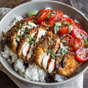 Crispy Chicken Caprese