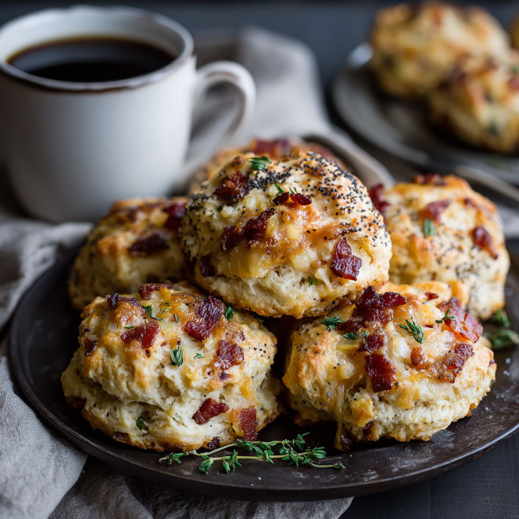 Everything Bacon Apple Breakfast Biscuits
