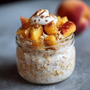 Peach Cobbler Oats