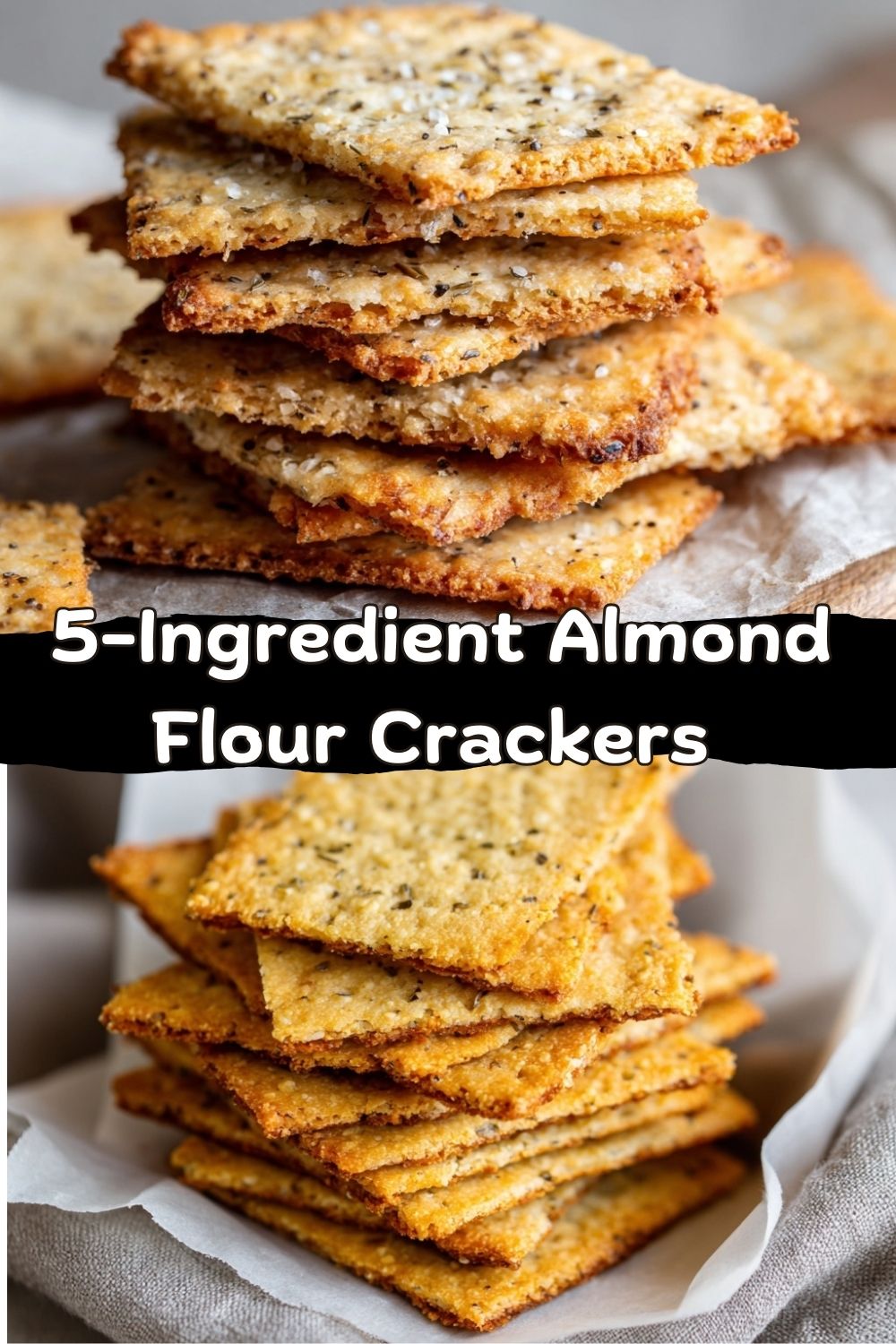 5-Ingredient Almond Flour Crackers