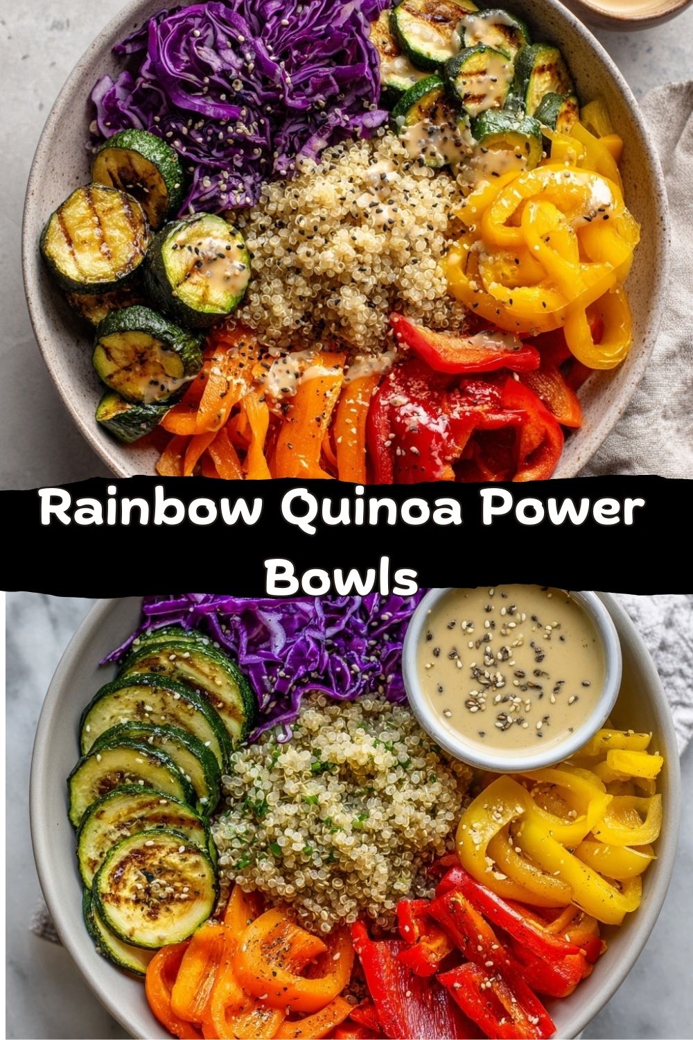 Rainbow Quinoa Power Bowls
