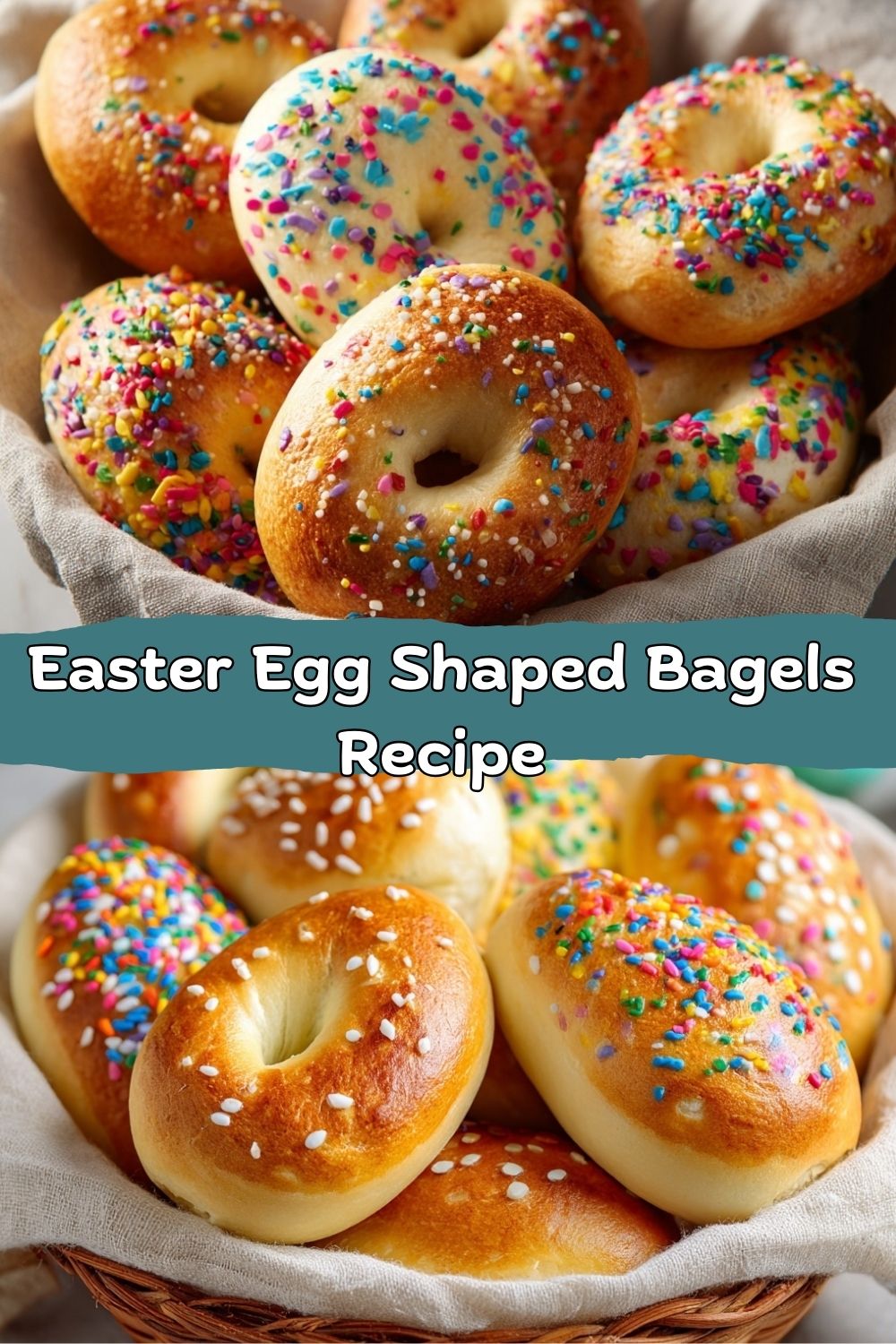 Easter Egg Shaped Bagels Recipe