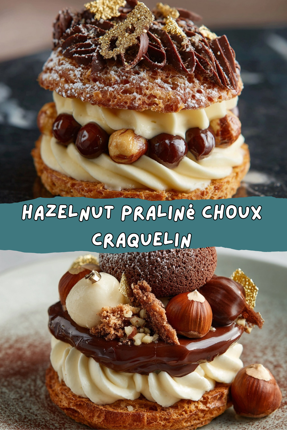 Hazelnut Praline Choux Craquelin