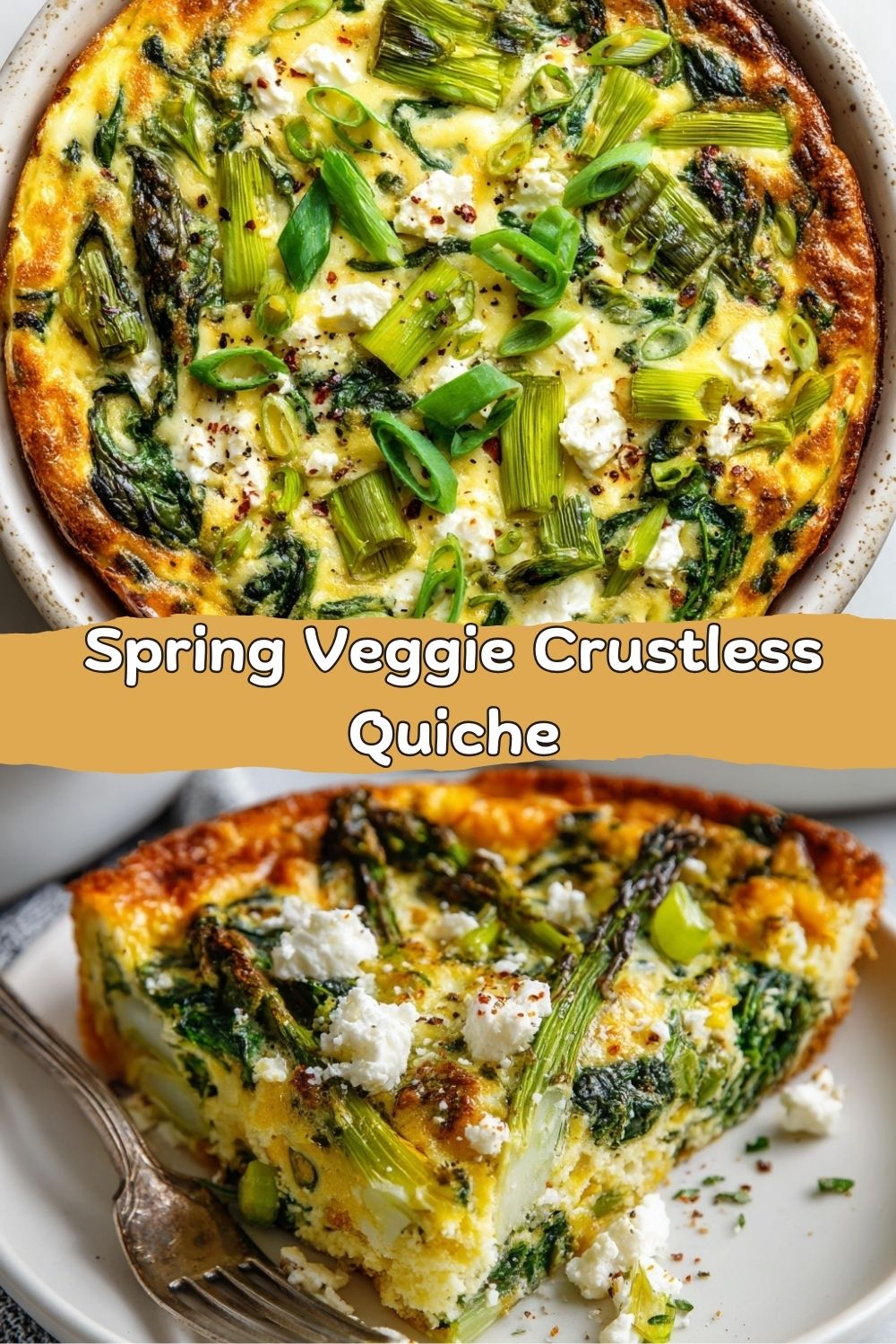 Spring Veggie Crustless Quiche