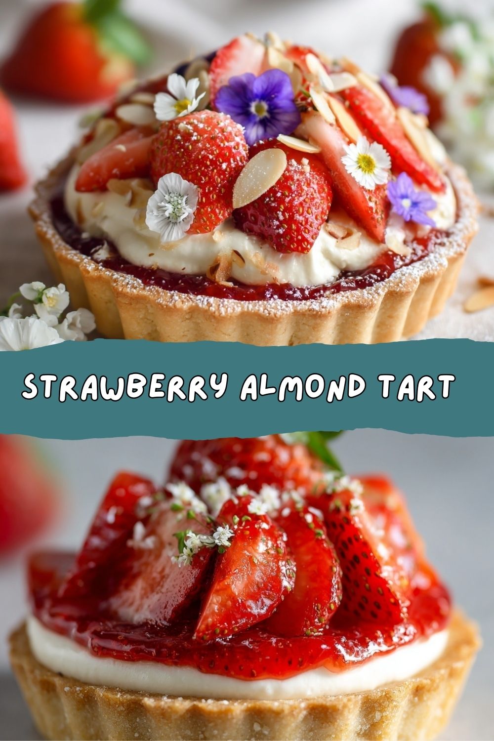 Strawberry Almond Tart 